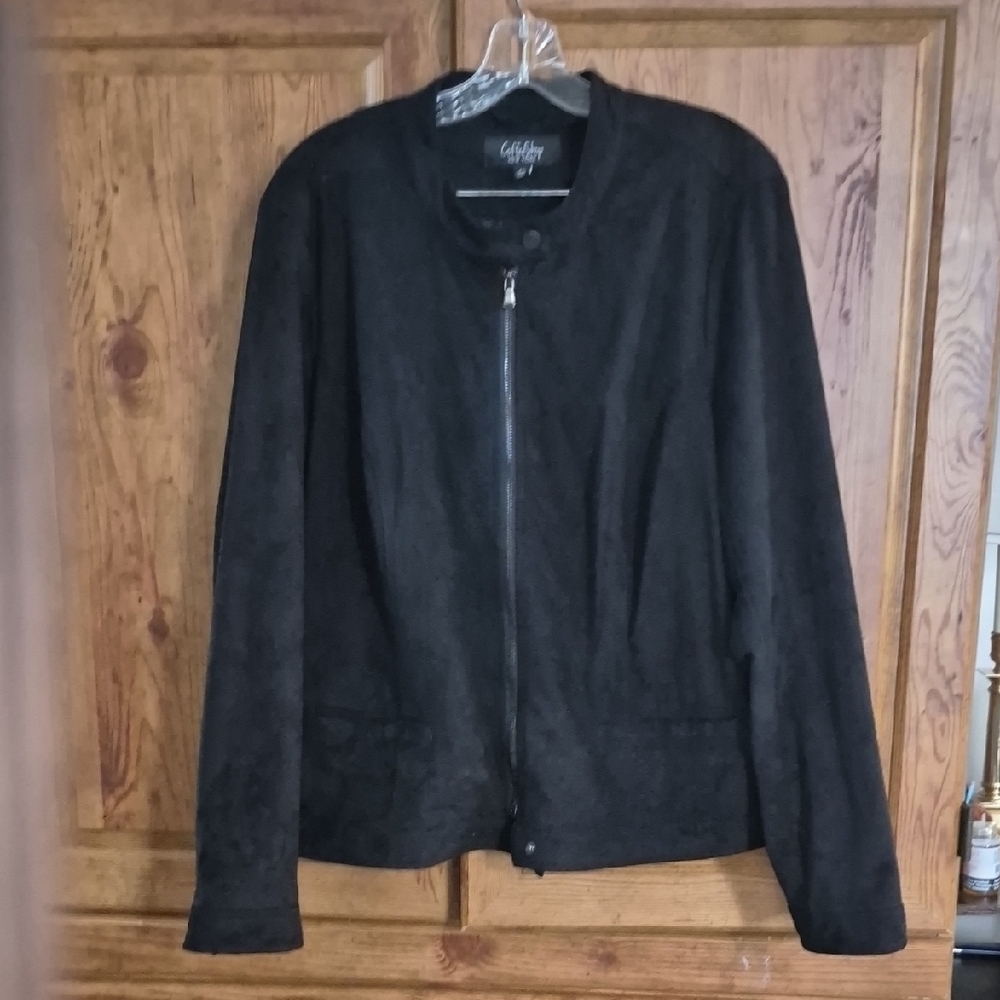 Coffee Shop Black Moto Jacket 2X